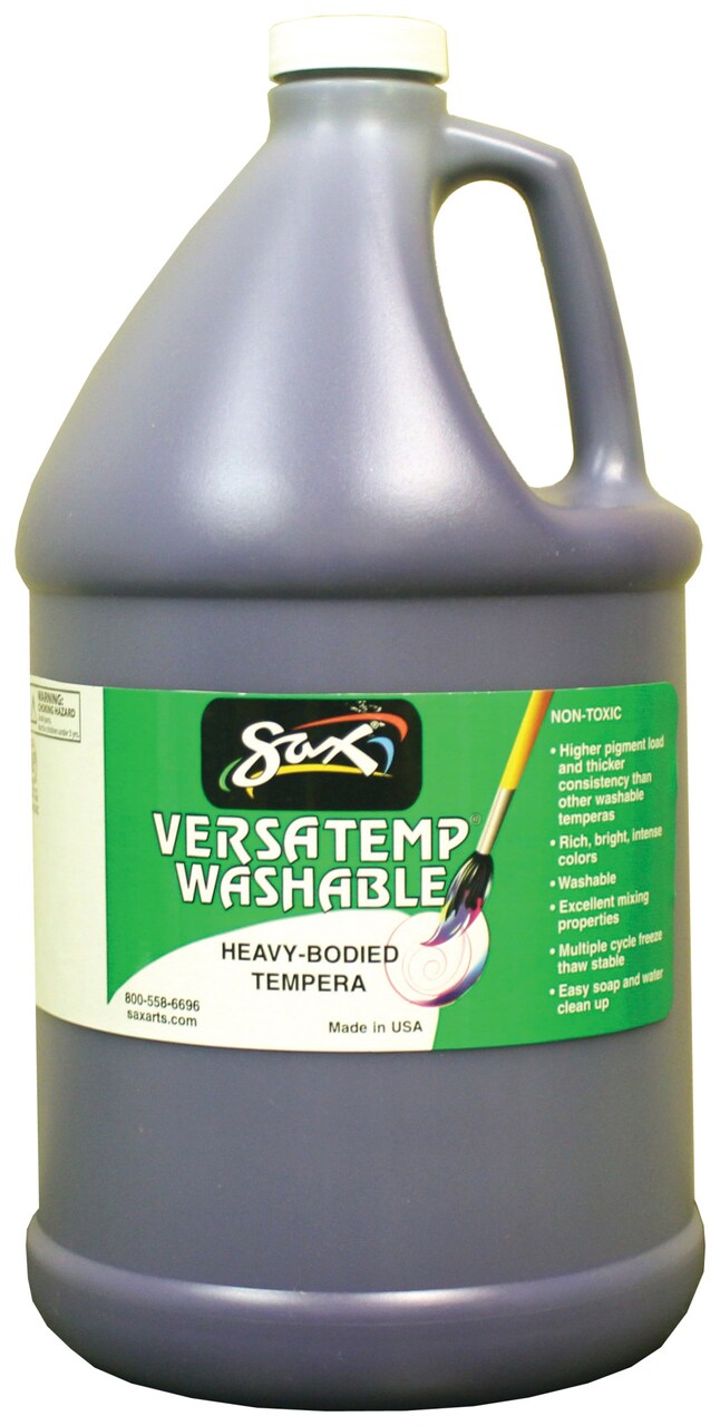 Sax Versatemp Washable Heavy-Bodied Tempera Paint, 1 Gallon, Violet